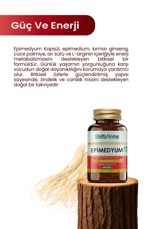 AksuVital Shiffa Home Epimedyum 750mg 60 Kapsül