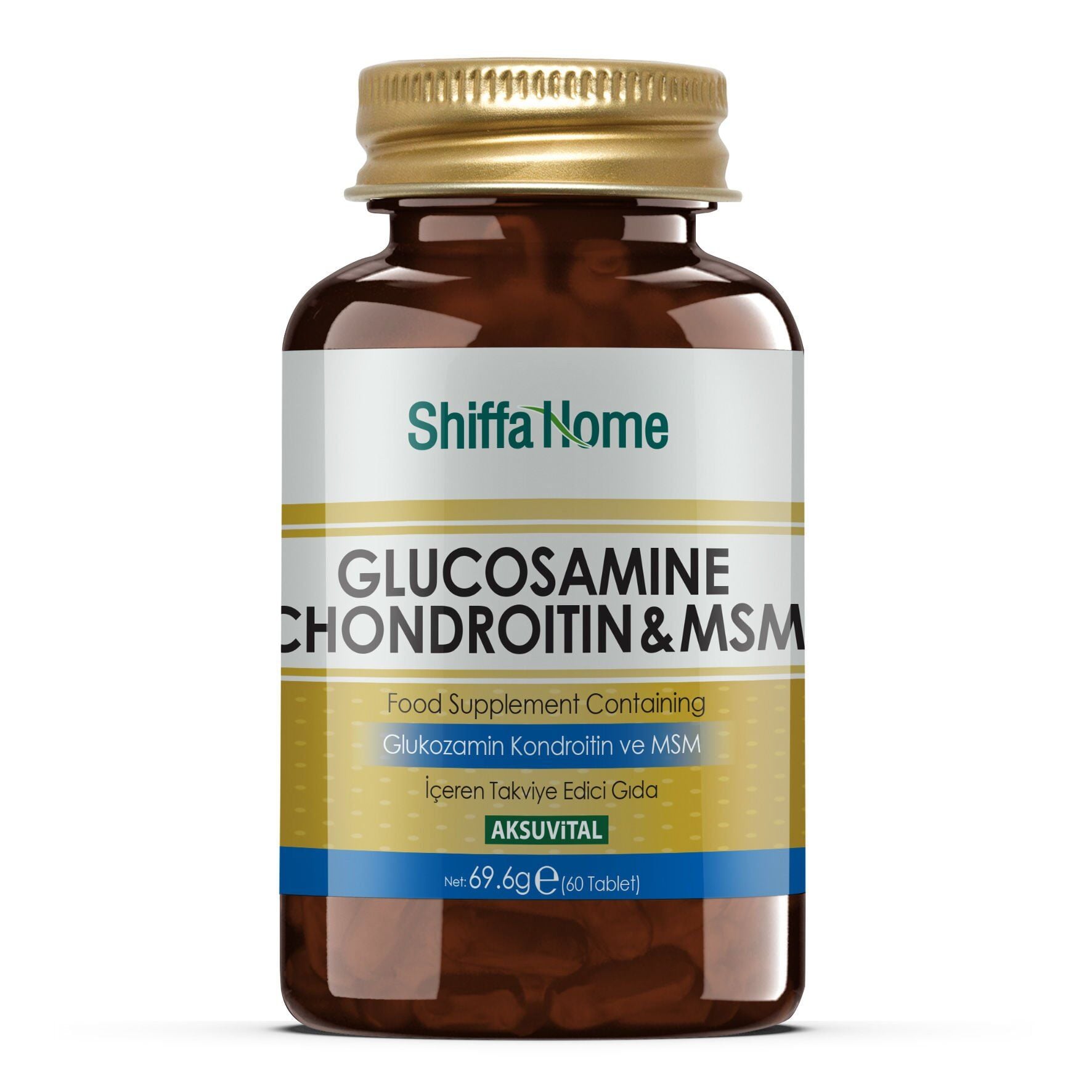 AksuVital Shiffa Home Glukozamin Kondroitin & MSM 1150mg 60 Tablet