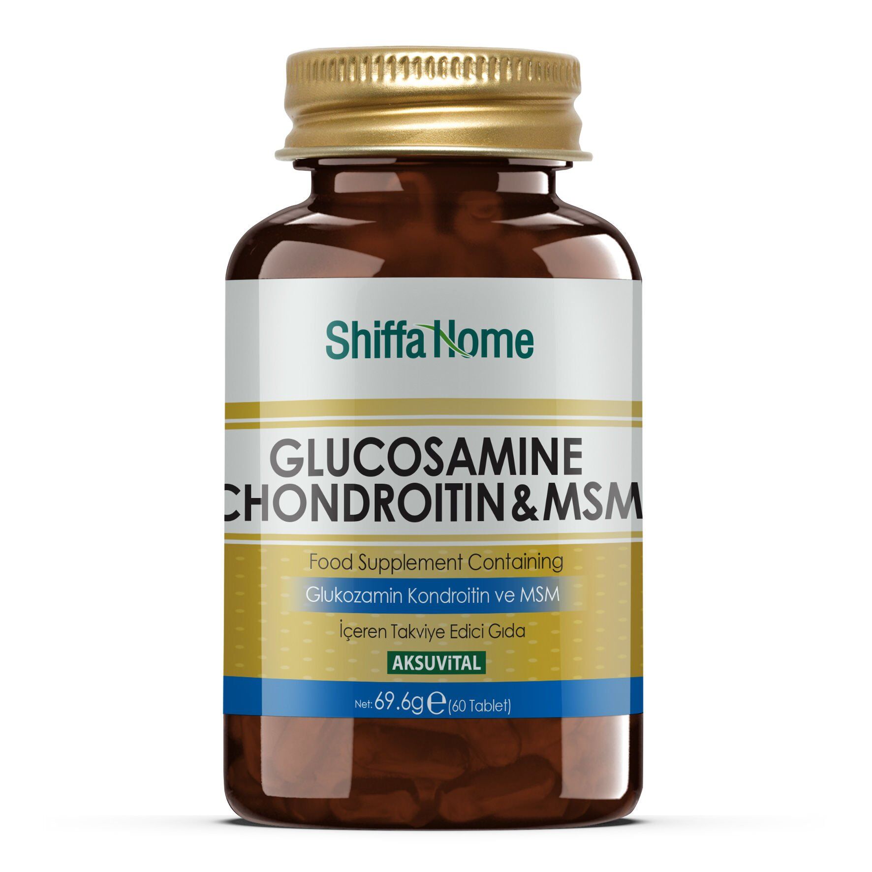 AksuVital Shiffa Home Glukozamin Kondroitin & MSM 1150mg 60 Tablet