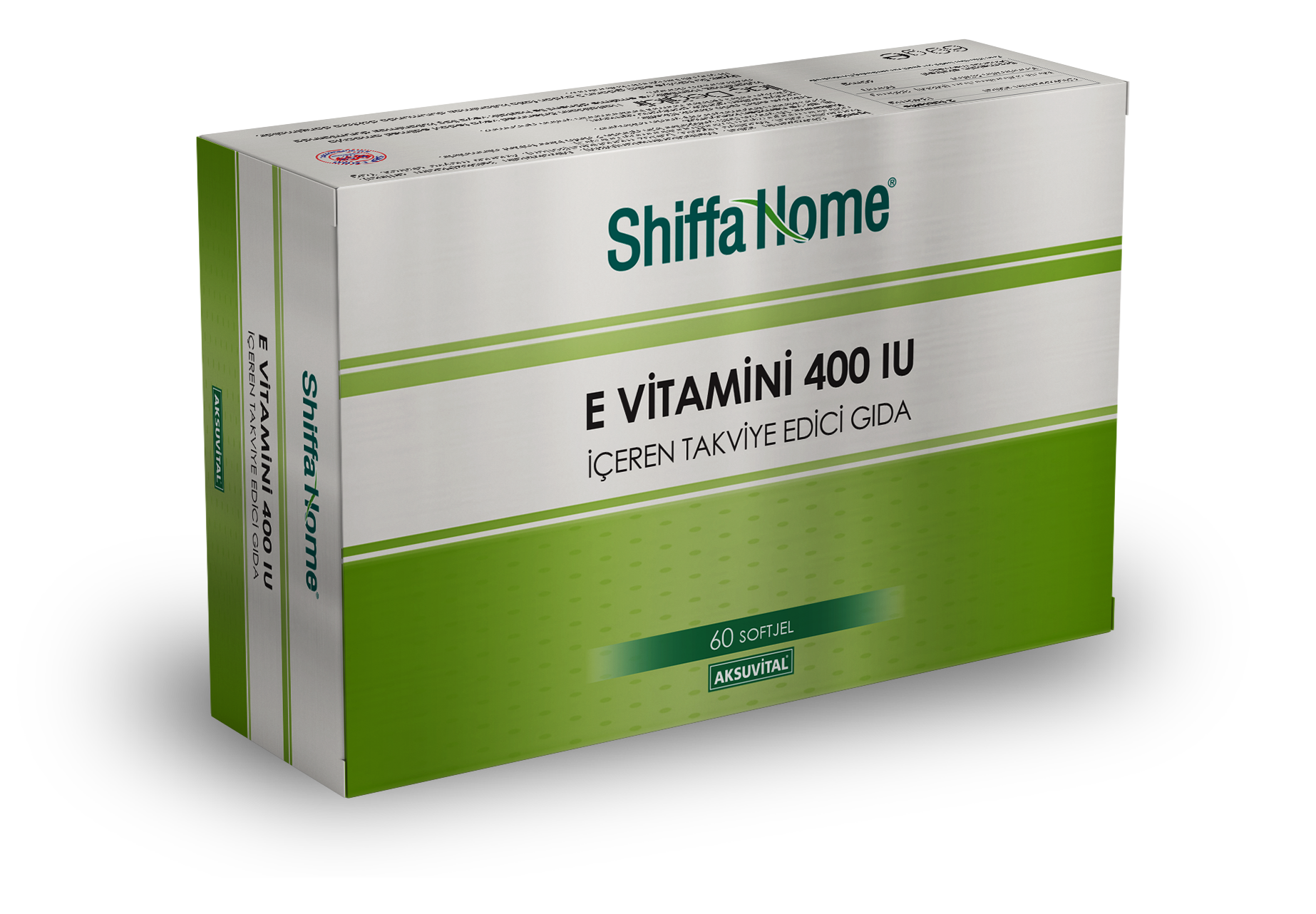 AksuVital Shiffa Home E Vitamini 400 IU İçeren Takviye Edici Gıda 60 Softjel