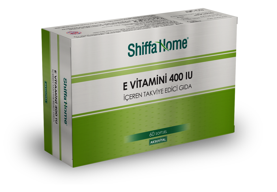 AksuVital Shiffa Home E Vitamini 400 IU İçeren Takviye Edici Gıda 60 Softjel
