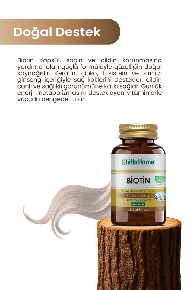 AksuVital Shiffa Home Biotin 750mg 60 Tablet