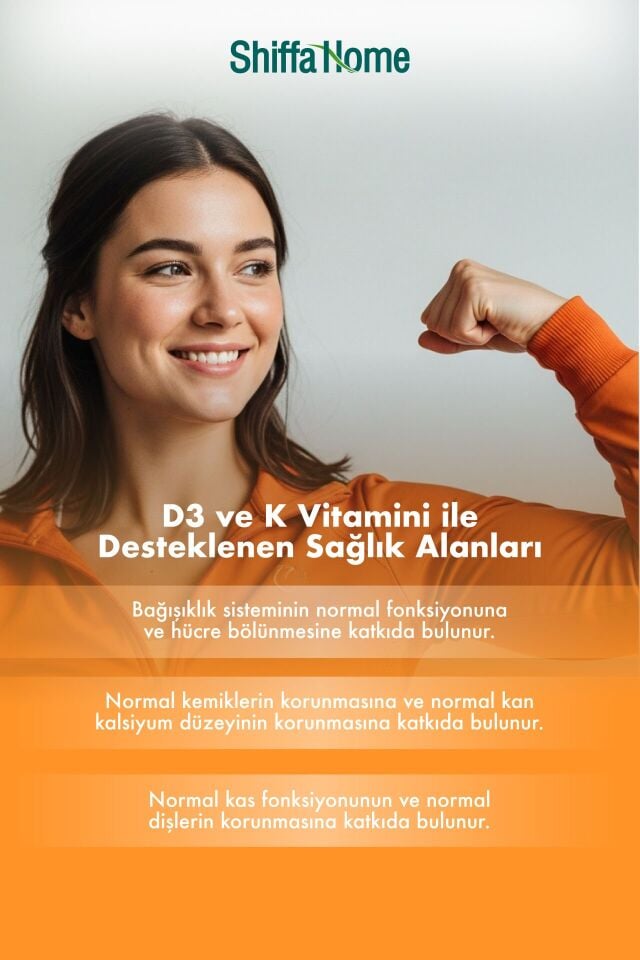 AksuVital Shiffa Home D3 ve K2 Vitamini 1300mg 30 Softjel