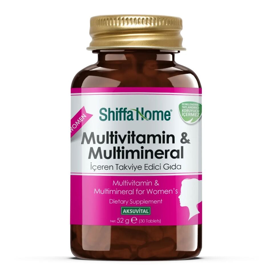 AksuVital Shiffa Home Kadın Multivitamin ve Multimineral 1760mg 30 Tablet
