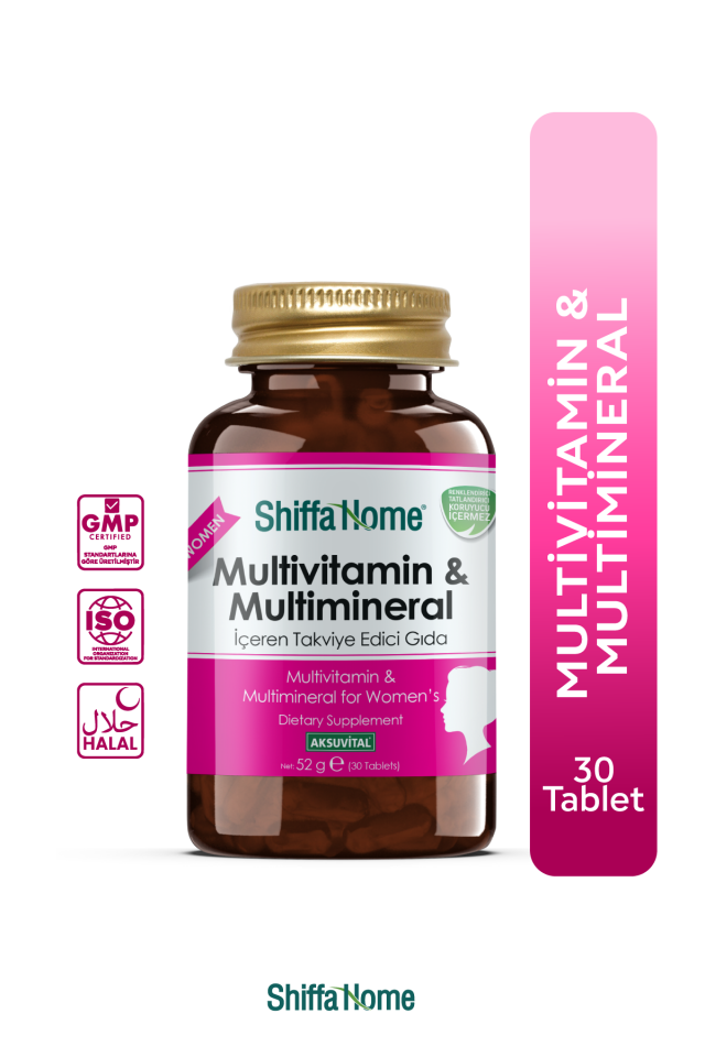 AksuVital Shiffa Home Kadın Multivitamin ve Multimineral 1760mg 30 Tablet