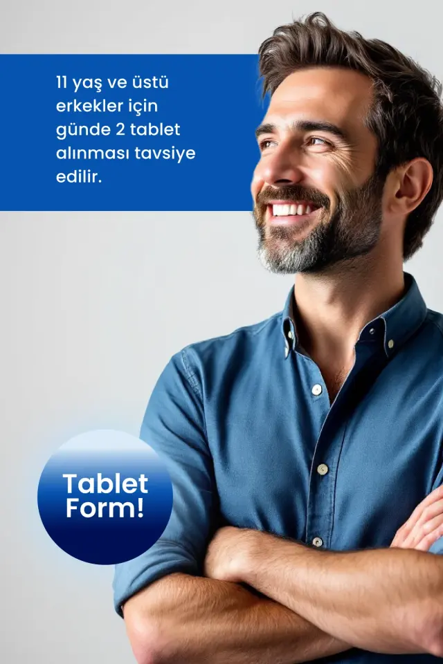 AksuVital Shiffa Home  Erkek Multivitamin ve Multimineral 1260mg 60 Tablet