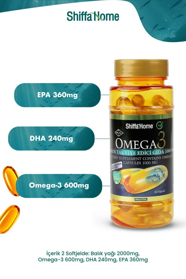 AksuVital Shiffa Home Omega 3 1000mg 200 Softjel