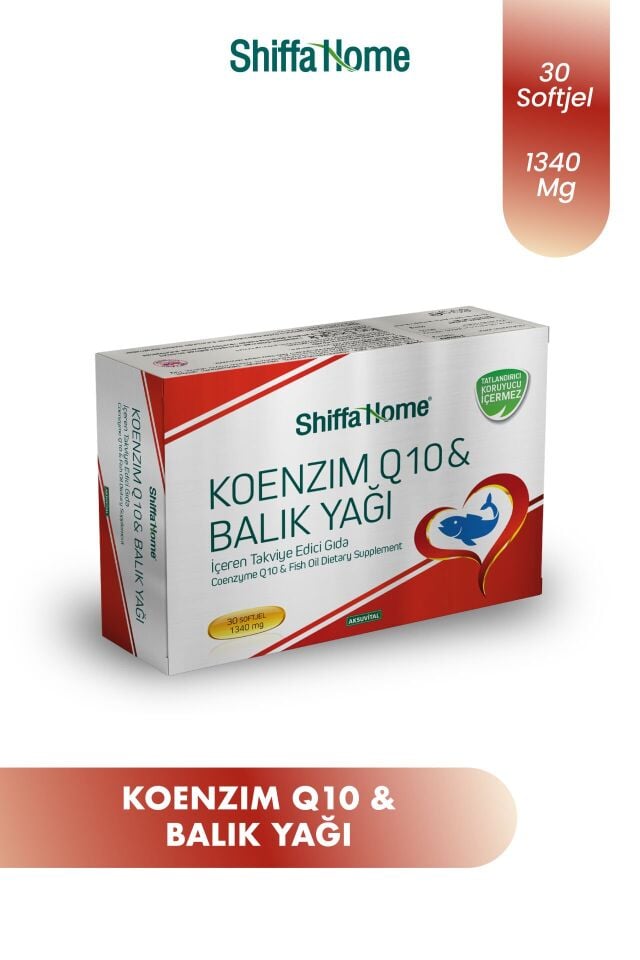AksuVital Shiffa Home Koenzim Q10 & Balık Yağı 1340mg 30 Softjel