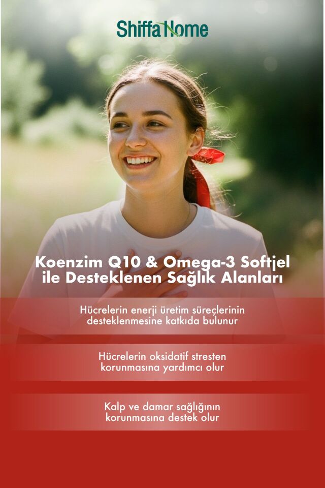 AksuVital Shiffa Home Koenzim Q10 & Balık Yağı 1340mg 30 Softjel